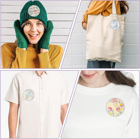 10 Pcs Blank Button Pins 2.9 inch DIY Button Pins Make Your Own Buttons Custom Button Pins with Pins Clear Picture Buttons Badges Kit for Crafts C...