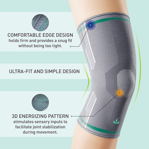 OPPO 2321 Knee Compression Sleeve for Men and Women - Knee Brace for Tennis/Running/Hiking/Workout/Meniscus Tear/ACL/Arthritis/Joint Pain Relief (...