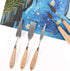 CONDA 11 Piece Stainless Steel Spatula Palette Knife Professional Palette Knife Painting Wood Handle...