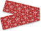 Winter Snowflake Red Table Runner 70 Inches Christmas Snowflakes Snow Runner for Dining Table Kitchen Holiday New Year Rustic Seasonal Farmhouse P...