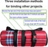 French Door Fridge Lock Multifunctional Baby Cabinet Lock for Refrigerators Cabinets RV Cable Tie Best Gifts for Child Safety Products Black 2 Pac...