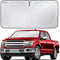 Magnelex Car Windshield Sun Shade with Storage Pouch. Reflective 240T Material Car Sun Visor with Mirror Cut-Out for Car Truck Van or SUV. Foldabl...