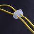J.CARP 30Pcs Clear Plastic Cord Locks End Spring Toggle Stopper, Double Hole Elastic Cord Adjuster, Suit for Drawstrings, Bags, Shoelaces, Clothin...