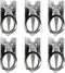6pcs Stainless Steel Folding Pocket Portable Foldable Mini Travel Scissors Small Scissors Paper Thread Snips Craft Cutter Pointy Sewing Yarn Cutte...