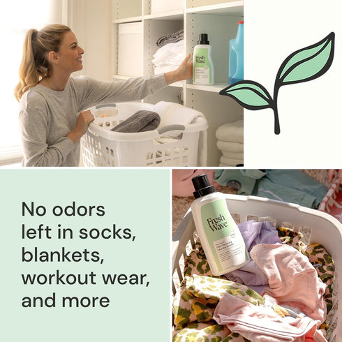 Fresh Wave Odor Removing Laundry Booster, 24 fl. Oz. | Laundry Scent Booster | Safer Odor Relief | Natural Plant-Based Odor Eliminator | Pet Beddi...