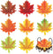 Shellwei 8 Pcs Fall Diamond Art Coasters Maple Leaves Diamond Painting Coasters with Holder Thanksgiving Diamond Painting Kit Orange Autumn Diamon...
