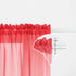 Mrs.Naturall Red and Black Curtains 63 Inch Length for Bedroom Decor Set of 1 Single Sheer Panel Elegant Ombre Modern Red Black Curtains for Livin...