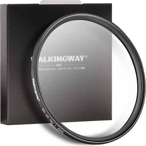 Walking Way White Mist Filter 82MM Soft Focus Filter Circular Diffusion Filter Dreamy Fog Effect Camera Lens Fliter for Video/Vlog/Portrait Photog...