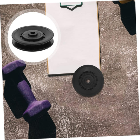 Toddmomy Pulley Wheel Pulley Gym Equipment Cable Fly Machine Cable Crossover Machine Cable Pulley Home Gym Replacement Cables Gym Pulley Universal...