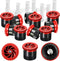 10 Pieces Variable Arc Nozzle, Replacement Pop-up Sprinkler Heads Compatible with Most of Adjustable Pop Up Sprinklers Spray Head for Garden Lawn ...