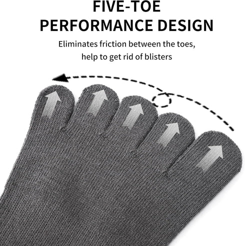 Grippy Yoga Socks for Women – Full Toe Cotton Crew Non Slip Sticky Grip Accessories for Yoga, Barre, Pilates, Dance, Ballet...