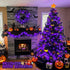 JMEXSUSS Purple Halloween Lights Clear Wire, 66ft 200 LED Purple String Lights Indoor Outdoor Waterproof, Purple Christmas Lights Plug in for Chri...
