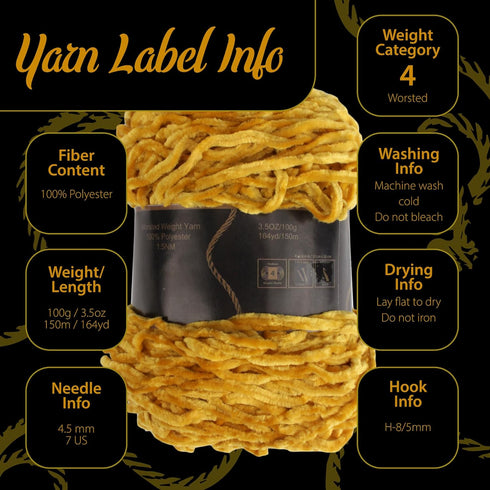 JubileeYarn Chenille Yarn - 100g/Cake Worsted Weight - Zirconia - White Velvet - 2 Cakes...