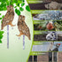 Owls to Keep Birds Away, 4 Pack Fake Owls with Reflective Tape for Garden Tree, Bird Scare Reflective Hanging Decoration to Keep Birds Pigeon from...