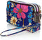 CONISY Large Capacity Wristlet Wallets for Women, Printed Nylon Crossbody Clutch Purse, 3 Zipper Cell Phone Wallet for Ladies...