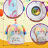 Easfan 12'' Original Rainbow Birthday Dog Plush Pillow Soft Puppy Plush Toy Cute Dog Stuffed Animal Birthday Gifts for Kids Toddlers...
