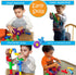 Skoolzy STEM Learning Pipe Tube 29 Piece Toys_and_Games Set, Educational Construction Building Blocks for ADHD & Autism for Baby, Kid Includes Whe...