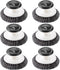 6 Pack Stainless Steel Scrubber with Handle,Stainless Steel Scrubbing Brushes Cleaning Supplies for Pots, Pans, Grills, Sink(black of 6)...