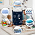 Clastyle 45L Spaceships Rocket Astronaut Nursery Hamper Outer Space Planet Clothes Toys Storage Basket with Drawstring...