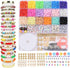 SUNFATT 4200pcs Clay Beads Bracelet Making Kit,18 Colors Friendship Bracelet Kit Flat Clay Beads,Clay Bead Bracelet Kit for Jewellery Making,Brace...