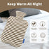 Hot Water Bottle with Soft Cover, 2L Hot Water Bag for Menstrual Cramps, Neck and Shoulder Pain Relief, Hot and Cold Therapies, Hand Feet Warmer, ...