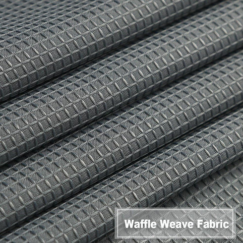 Tier Curtains, Waffle Woven Textured Kitchen Tier Curtains Cafe Curtains, Waterproof Half Window Covering Short Curtain for Bathroom - 30" x 24", ...