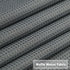 Tier Curtains, Waffle Woven Textured Kitchen Tier Curtains Cafe Curtains, Waterproof Half Window Covering Short Curtain for Bathroom - 30" x 24", ...