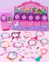 10set Charm Bracelet Making Kit - DIY Jewelry Making Supplies Bead Set, Art and Craft Gift for Girl, Princess Birthday Gift Party Favors | Girl Pr...