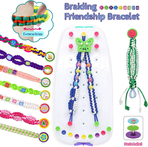 Friendship Bracelet Making Kit Toys for Girls, Ages 7-12 Girls Gifts Ideas, Arts and Crafts String Maker, Bracelet DIY, Kids Jewelry Kit, Best Gif...