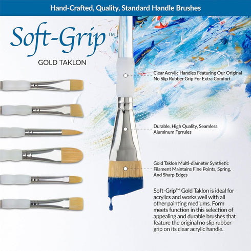 Royal & Langnickel SG-304 5 Piece Flat Brush Set...