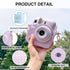 Protective Case for Fujifilm Instax Mini 12 Instant Camera, PU Camera Case with 64 Pocket Mini Photo Album, Cute Camera Strap, Photo Border Sticke...