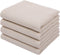 Homaxy 100% Cotton Waffle Weave Kitchen Dish Towels, Ultra Soft Absorbent Quick Drying Cleaning Towel, 13x28 Inches, 4-Pack, Beige...