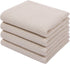 Homaxy 100% Cotton Waffle Weave Kitchen Dish Towels, Ultra Soft Absorbent Quick Drying Cleaning Towel, 13x28 Inches, 4-Pack, Beige...