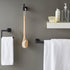 Pfister Venturi Towel Ring, Hand Towel Holder for Bathroom, Wall-Mounted, Screw-In, Matte Black Finish, BRBVNC0B...