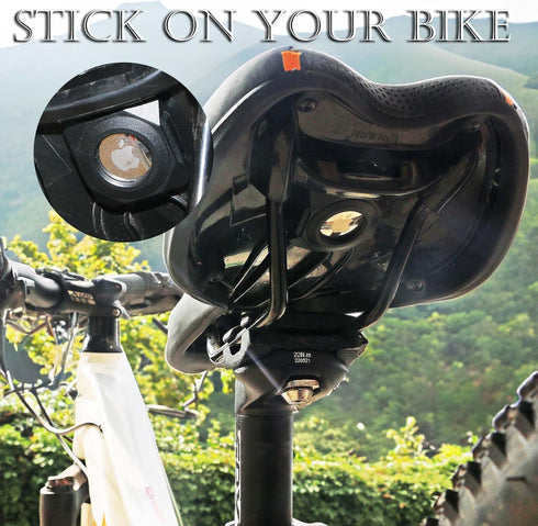 Waterproof AirTag Holder Stick-on Mount Case for Apple Airtag, 3M Double-Sided Adhesive Tape Hidden Protective GPS Tracker Case, Bike, Bicycle, Ca...