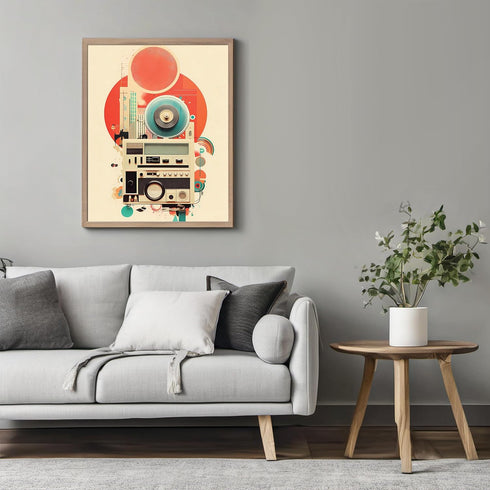 Posterizer 1 pcs-vintage funky old timey surreal collage-Retro Art-Abstract & Modern Art-Gift for Art Lovers- UNFRAMED Wall Art...