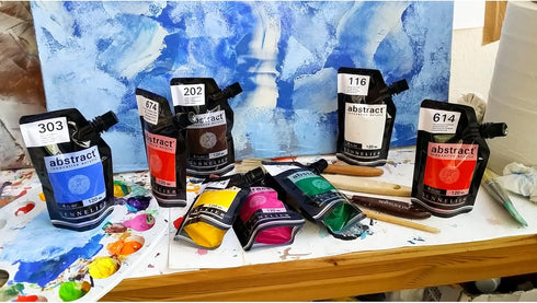 Sennelier Abstract Acrylic Paint Pouch, 4.05 Fl Oz (Pack of 1), Burnt Umber...