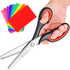 Pinking Shears - Fabric Craft Scissors with Decorative Edge, Zig Zag Blade, Professional Sewing Shear for Fabric/Leather/Paper (Red)...