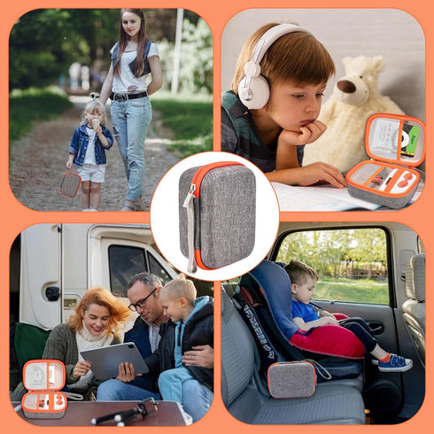 Case Compatible with Yoto Mini Kids Audio & Music Player,Travel Storage Holder for Children’s Speaker Plays Audiobook Cards Radio,Hard Carrying Ca...