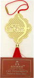 Shree Ram Ji Car Rear View Mirror Décor in Brass, Shree ram Ji Rear View Mirror Car Hanging Ornament/Car Pendant/Amulet for car, Perfect Car Charm...