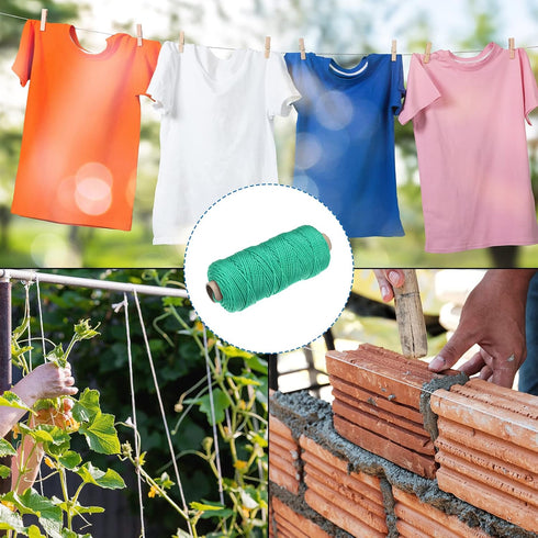 MECCANIXITY Twisted Mason Line Nylon Twine String Cord Black 50M/164 Feet 4MM Dia for Netting, Landscaping, Home Improvement, DIY Projects, Crafti...