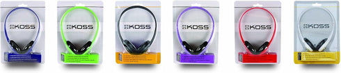 Koss KPH7G Portable On-Ear Headphone with Adjustable Headband - Green, 8.7 x 6.2 x 2.0...
