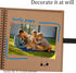 Scrapbook Album with 60 Pages Thick Kraft Paper, 8×8in Brown DIY Photo Book, Small Memory Book with Photo Corners for Baby Family Lovers Pets...