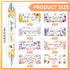Christian Bible Ballpoint Pens: 24 pcs Inspirational Religious Quotes Notebook Flower Supplies for Teacher Nurse Women as Gift School Office Pen S...