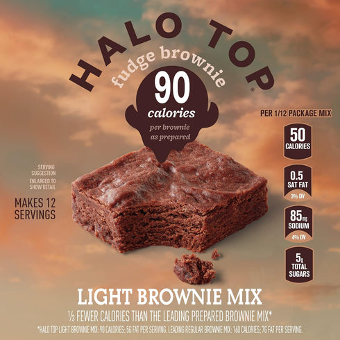 Halo Top Fudge Brownie Light Brownie Mix, 12.1 oz...
