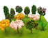 16 Pcs Miniature Fairy Garden Tree Plant Ornamentm, Mixed Model Trees 1-3 Inches, Miniature Dollhouse Pots Decor Moss Bonsai Micro Landscape DIY C...