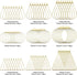 YaeYur 90Pcs K Gold Beading Earring Hoop for Jewelry Making Teardrop Round Triangle Beading Hoop Earrings Beading Hoop Earring Finding Geometric B...