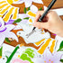 BeYumi 95Pcs Easter He is Risen Cross Bulletin Board Set Sun Honeycomb Jesus Resurrection Cross Lily Cutouts Trim Border Christian Religious Bible...