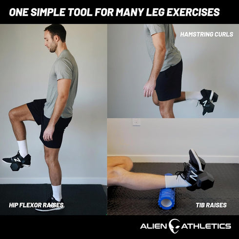 Custom 10" Mini Bands for Attaching Dumbbells to Your Feet | Perfect for Hip Flexor Raises, Hamstring Curls, Leg Extensions and Tibialis Raises | ...