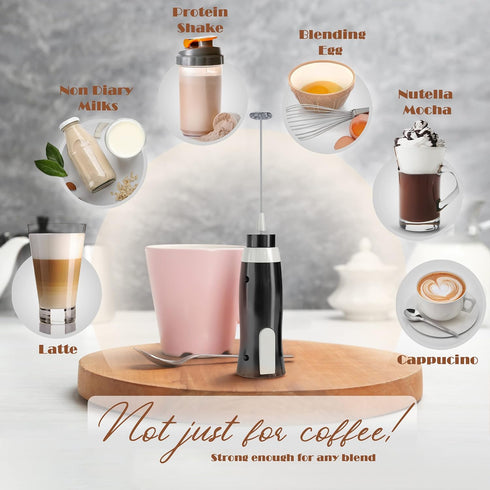 K-Brands Corded Electric Milk Frother with Plug in - Handheld Electric Whisk Stirrer Whipper - Foam Maker for Coffee, Latte, Cappuccino, Hot Choco...